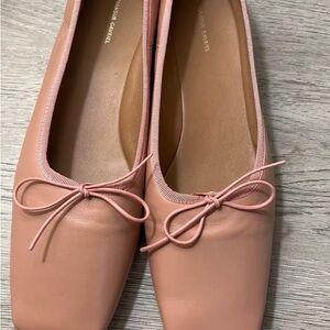 Mansur Gavriel Blush Leather Flats